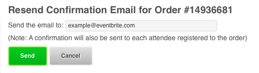 How to resend the order confirmation email